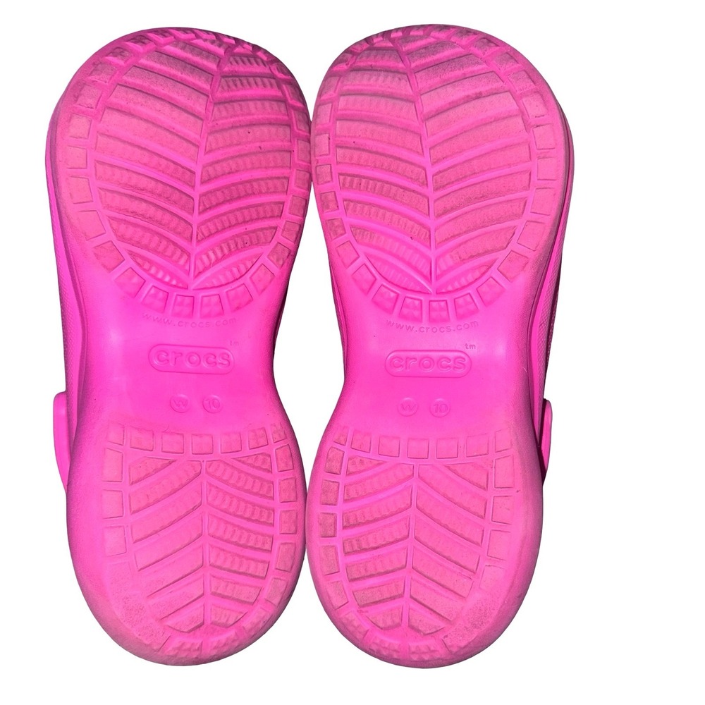 Crocs Bubble Crush Clog Hot Pink Platform Clogs Women's Size 10 Barbiecore - Picture 8 of 9